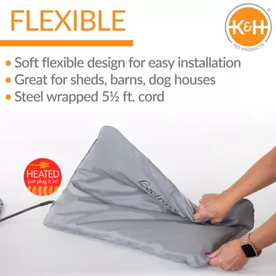 Product K&H Lectro-Soft Outdoor Heated Dog & Cat Bed Gray