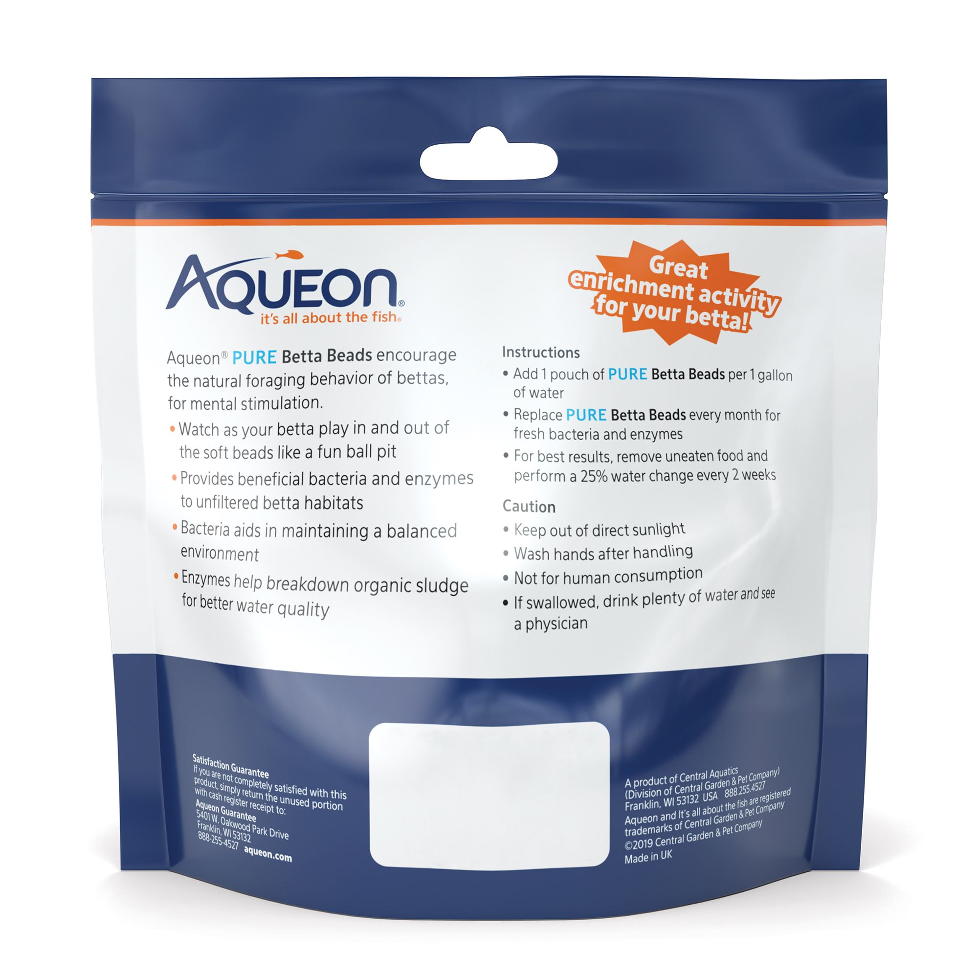 Aqueon®Pure Betta Beads for Betta Fish Tanks - thumbnail 2