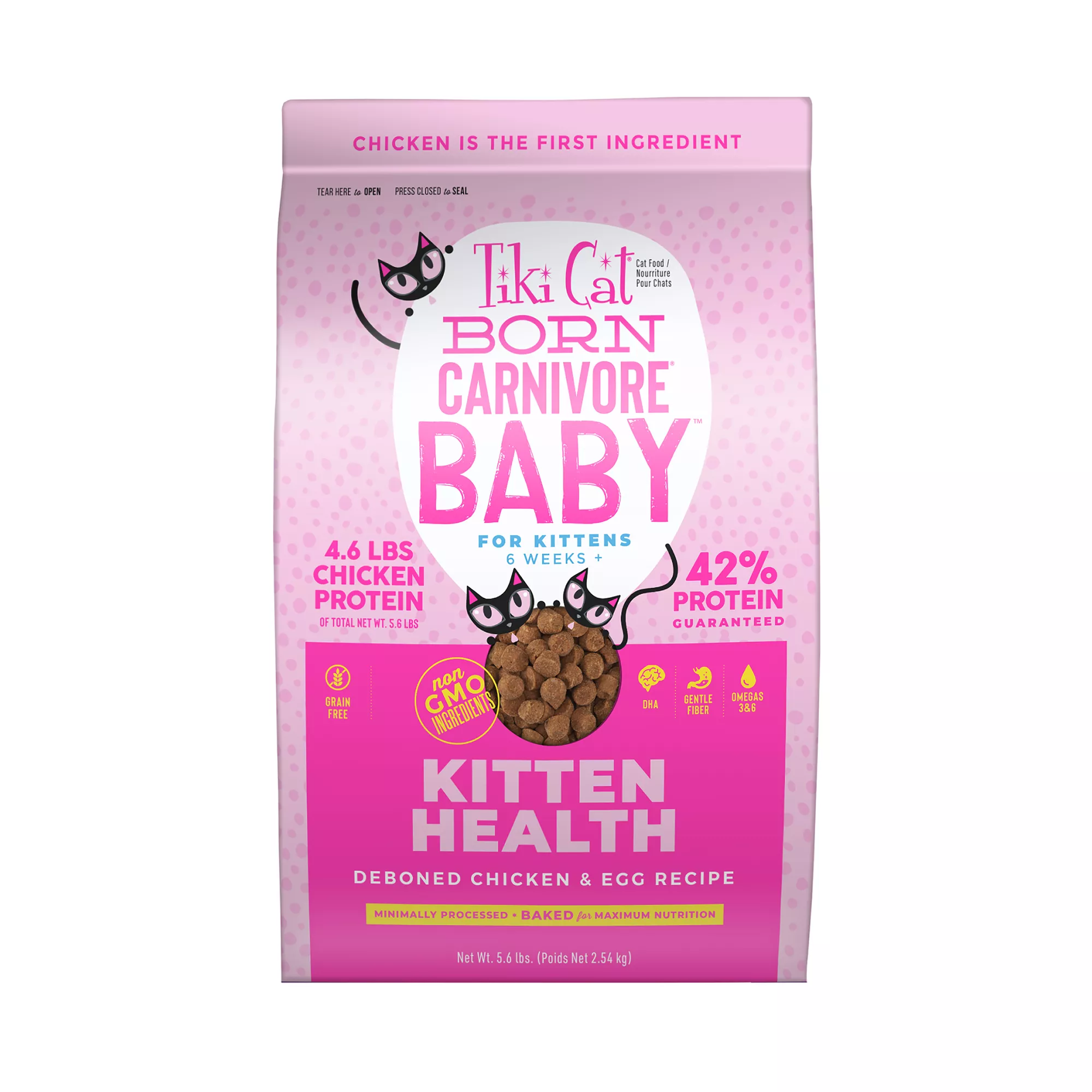 Tiki Cat® Born Carnivore® Baby for Kittens Food - Chicken & Egg, Non-GMO