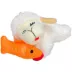 Multipet® Lamb Chop Cat Holding Sparkle Orange Fish Cat Toy image thumbnail 1