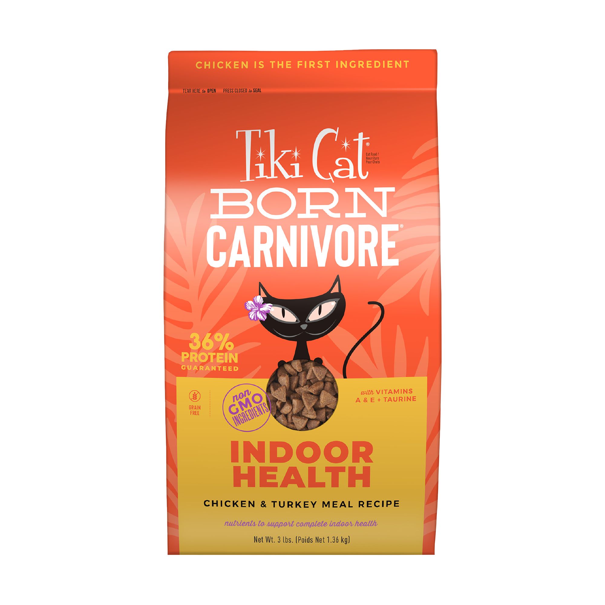 Tiki Cat Born Carnivore for Indoor Cat Food Chicken Turkey