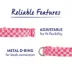 Top Paw® Pink Checkered Dog Collar & Dog Leash image thumbnail 3