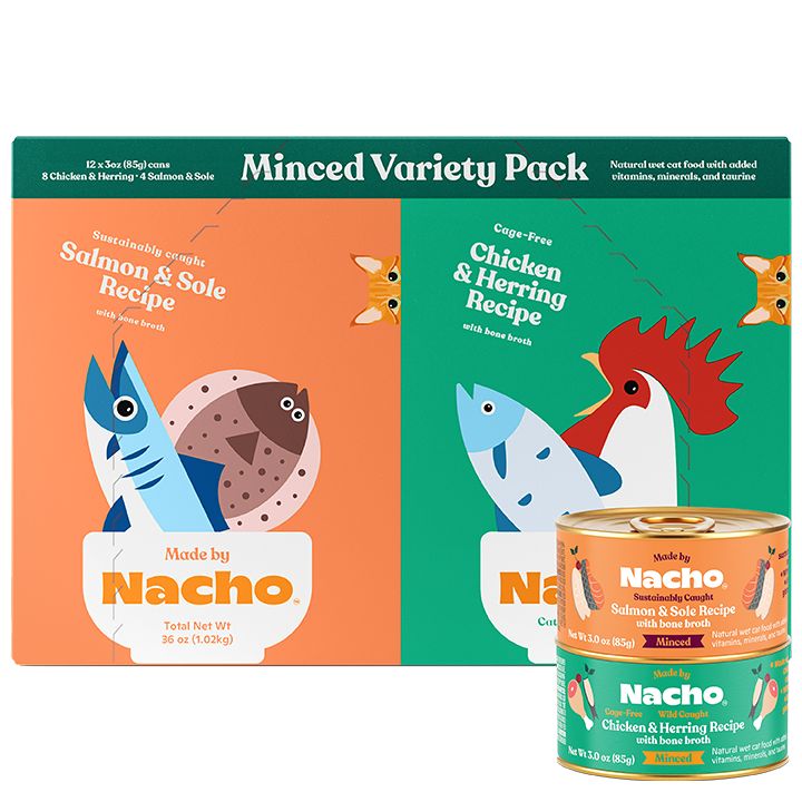 Made By Nacho&trade; Minced Adult Wet Cat Food Variety Pack - 12ct