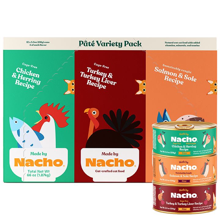 Made By Nacho&trade; Pate Adult Wet Cat Food Variety Pack - 12ct