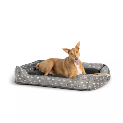 Product Top Paw® Dog Print Cuddler Dog Bed