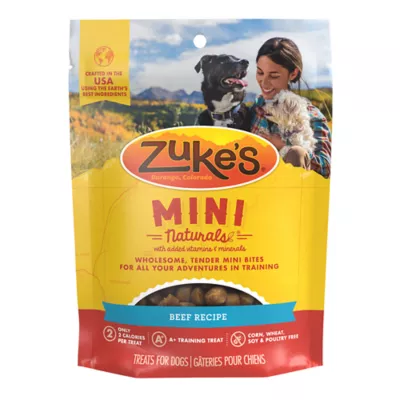 Product Zuke's Mini Naturals All Life Stage Soft Dog Treats - Beef