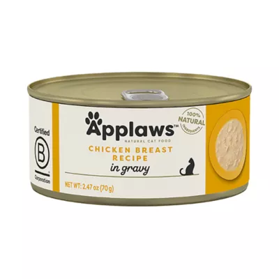 Product Applaws in Gravy Adult Wet Cat Food - Natural, Limited Ingredient, 2.47oz