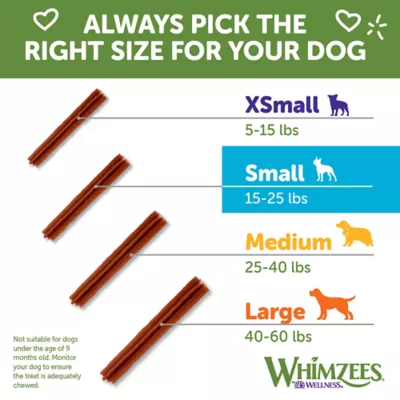 Product WHIMZEES Stix Small Dog Dental Treats - Vegetable