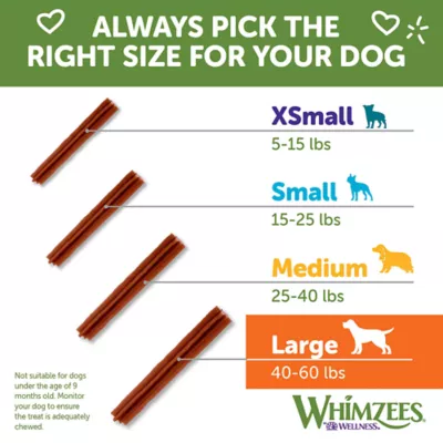 Product WHIMZEES Stix Large All Life Stage Dog Dental Treats - Vegetable