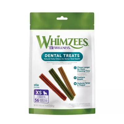 Product WHIMZEES Stix Extra Small Dog Dental Treats - Vegetable