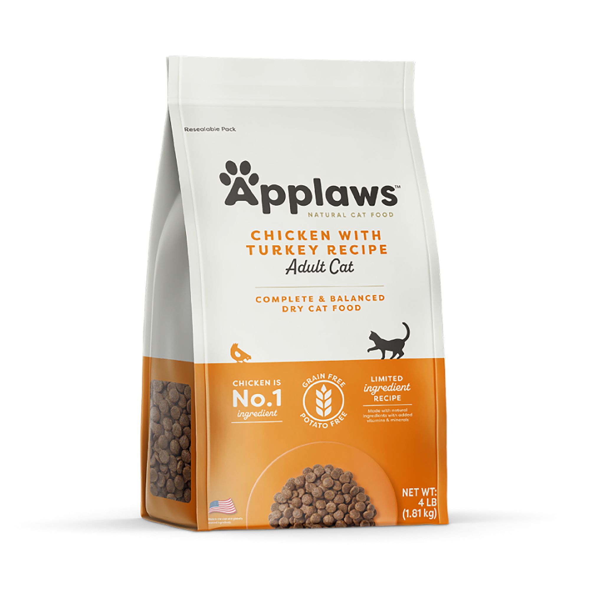 Applaws Adult Dry Cat Food Natural Limited Ingredient Grain