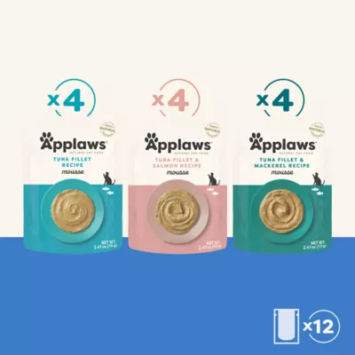 Product Applaws Variety Selection Mousse - Grain Free, Variety Pack, 12 Ct