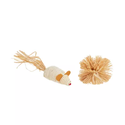 Product Whisker City® Straw Mouse Ball Cat Toy - 2 Pack