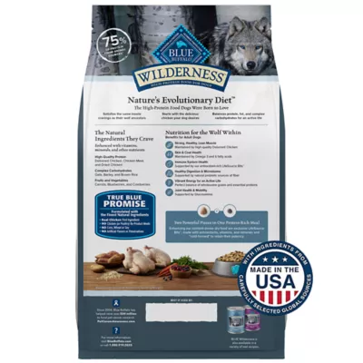 Product Blue Wilderness Adult Dry Dog Food - High-Protein, Natural, Chicken