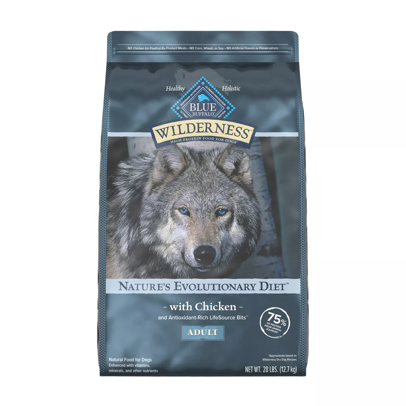 Product Blue Wilderness Adult Dry Dog Food - Wholesome Grains,  High-Protein, Natural, Chicken