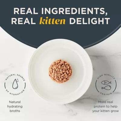 Product Reveal Kitten Wet Cat Food In Broth - Limited Ingredient, Natural, Grain Free, 2.47 oz