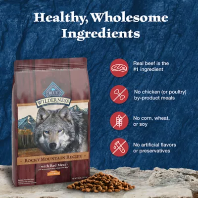 Product Blue Wilderness Large Breed Adult Dry Dog Food - High-Protein, Red Meat Rocky Mountain Recipe