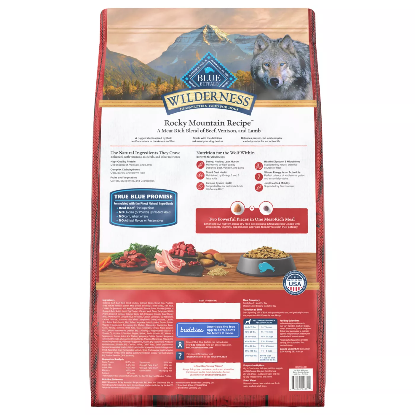 Product Blue Buffalo Wilderness Rocky Mountain Recipe Adult Dog Dry Food - Red Meat