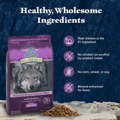 Product Blue Wilderness Small Bite Adult Dry Dog Food - Wholesome Grains, High-Protein, Natural, Chicken