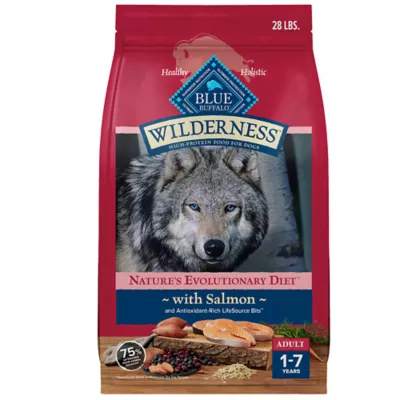 Blue Wilderness Adult Dry Dog Food Wholesome Grains High Protein Natural Salmon