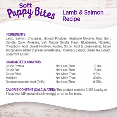 Product Wellness Soft Puppy Bites Dog Treats - Natural, Lamb & Salmon