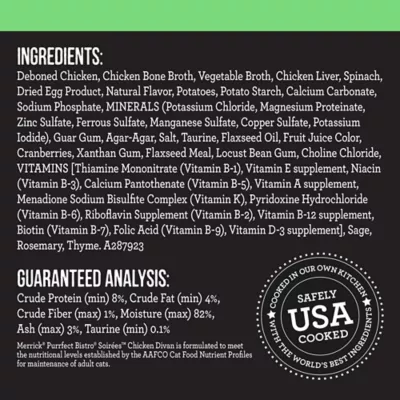 Product Merrick Purrfect Bistro Soirees Adult Cat Food - Grain Free