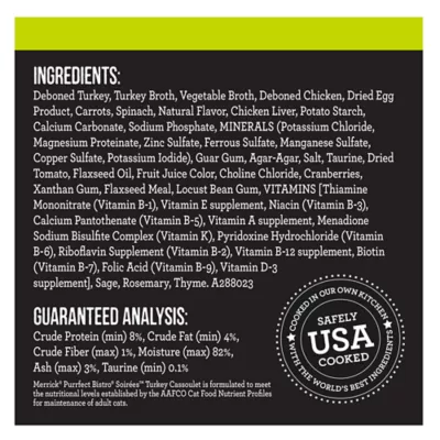 Product Merrick Purrfect Bistro Soirees Adult Cat Food - Grain Free