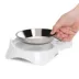 Catit PIXI Cat Food Double Dish - White image thumbnail 5
