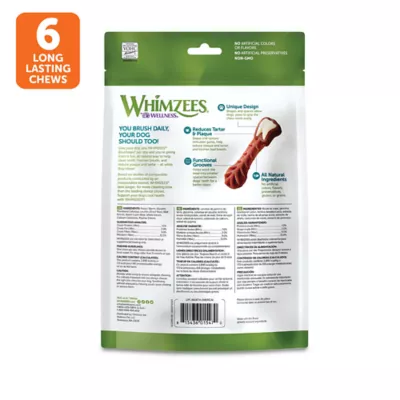 Product Whimzees Brushzees Large Dog Dental Treats - Vegetable