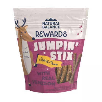 Natural Balance Rewards Jumpin Stix All Life Stage Dog Treats Grain Free Venison