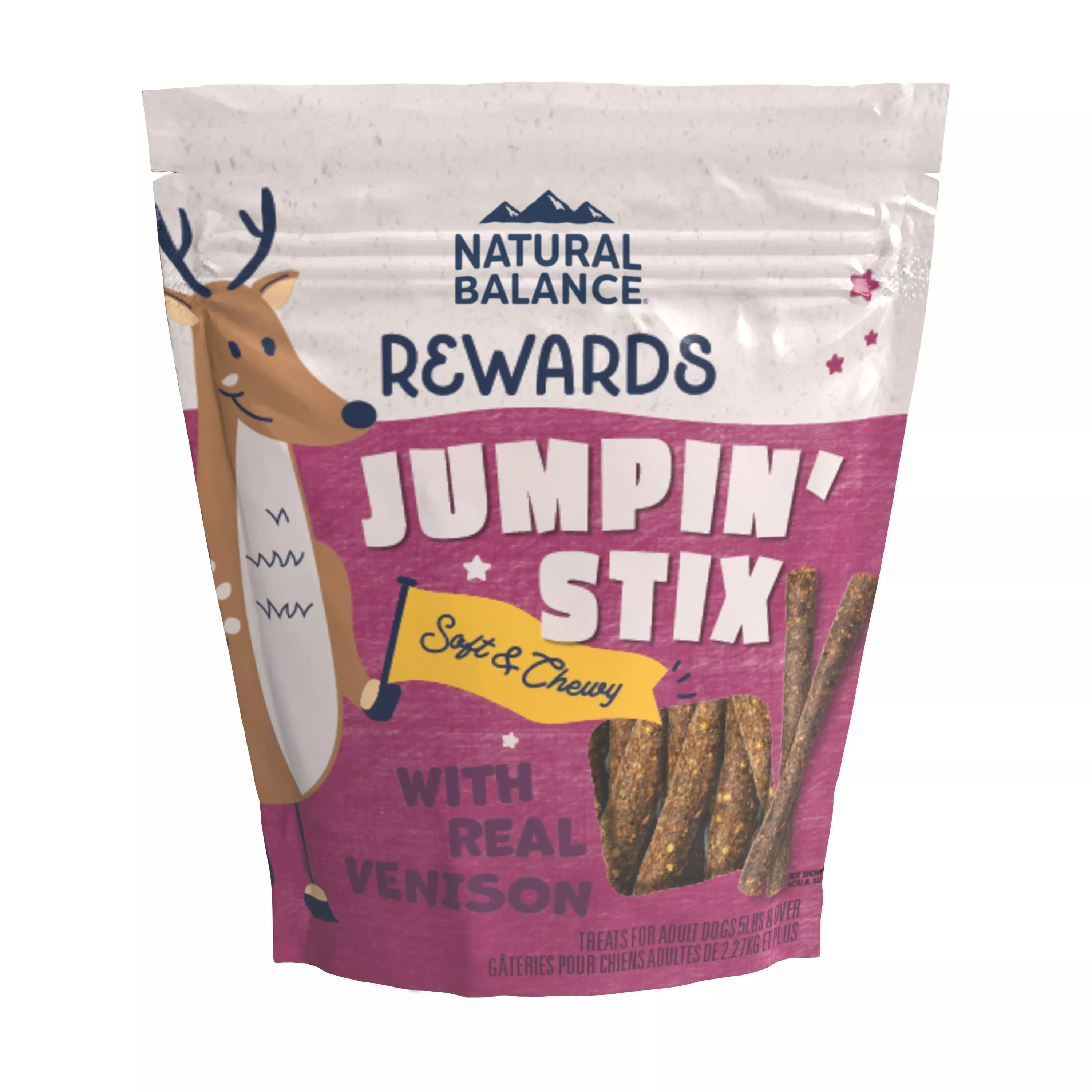 Natural Balance Rewards Jumpin' Stix All Life Stage Dog Treats - Grain Free, Venison