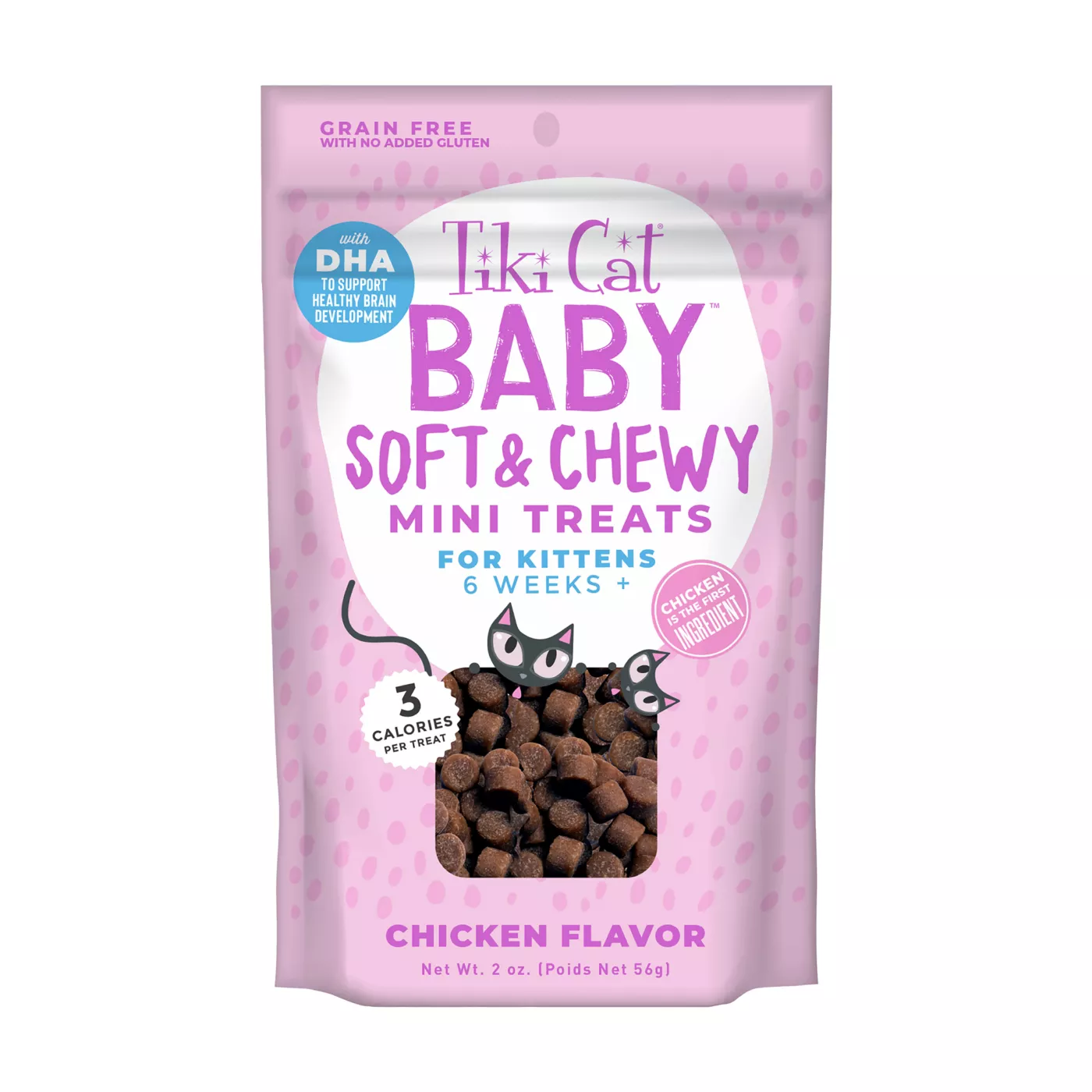 Tiki Cat Soft Chewy Chicken Mini Cat Treats