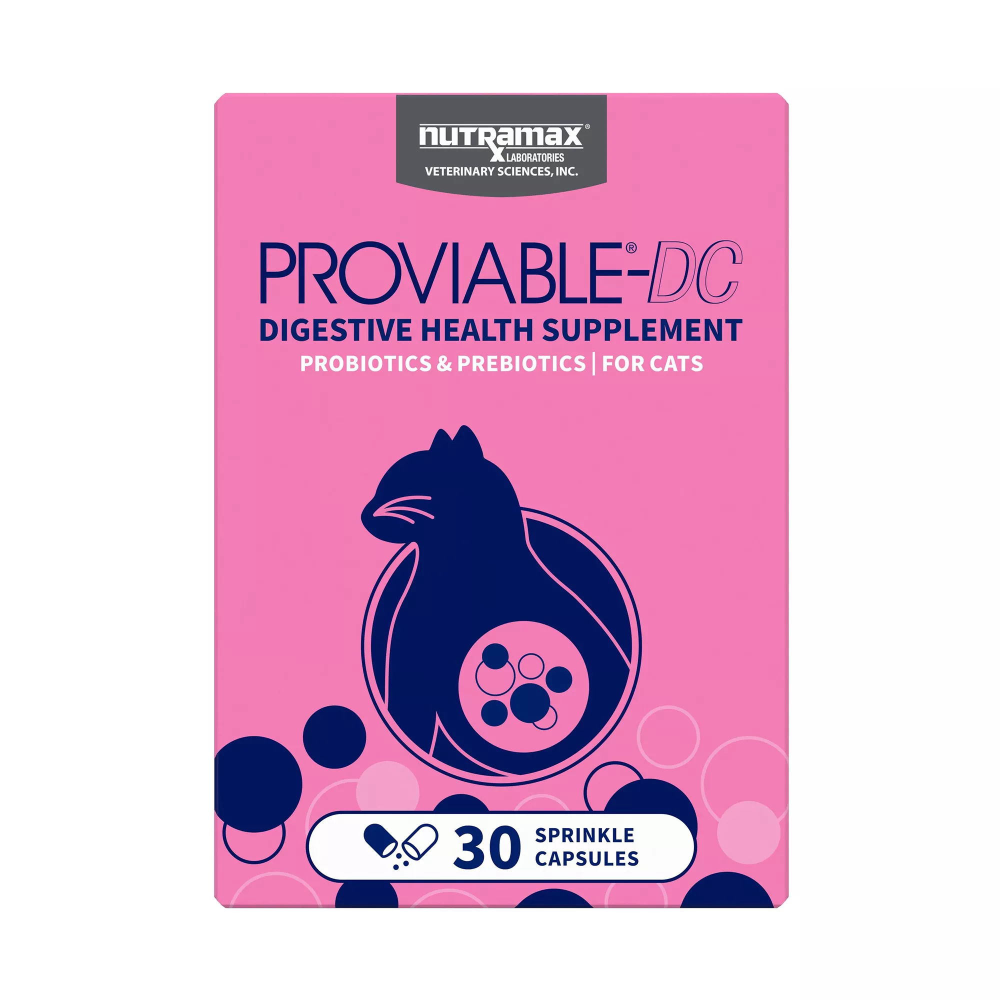 Nutramax Cat Proviable Capsules Digestive Supplement