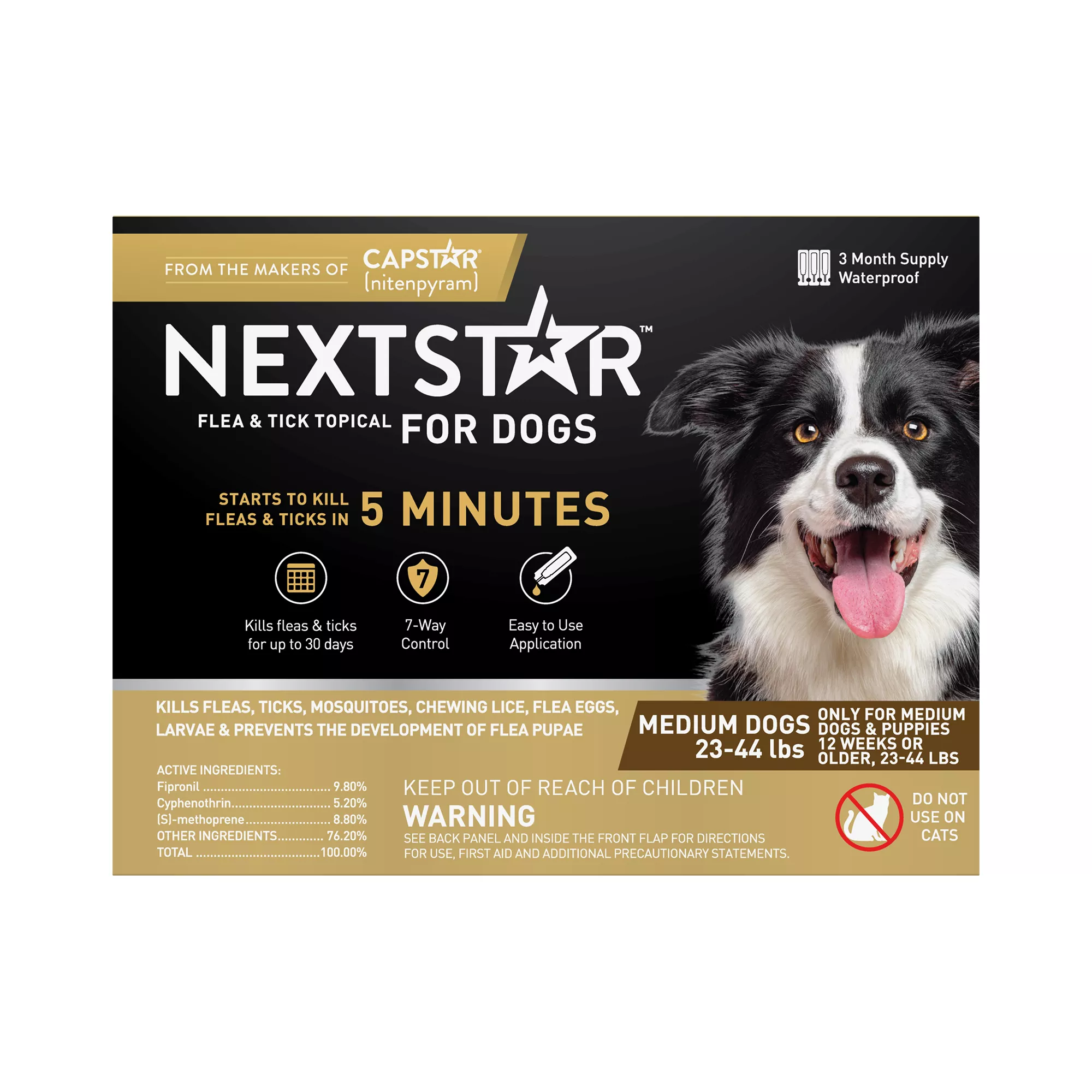 NextStar Flea & Tick Treatment Medium Dog 23-44 lbs