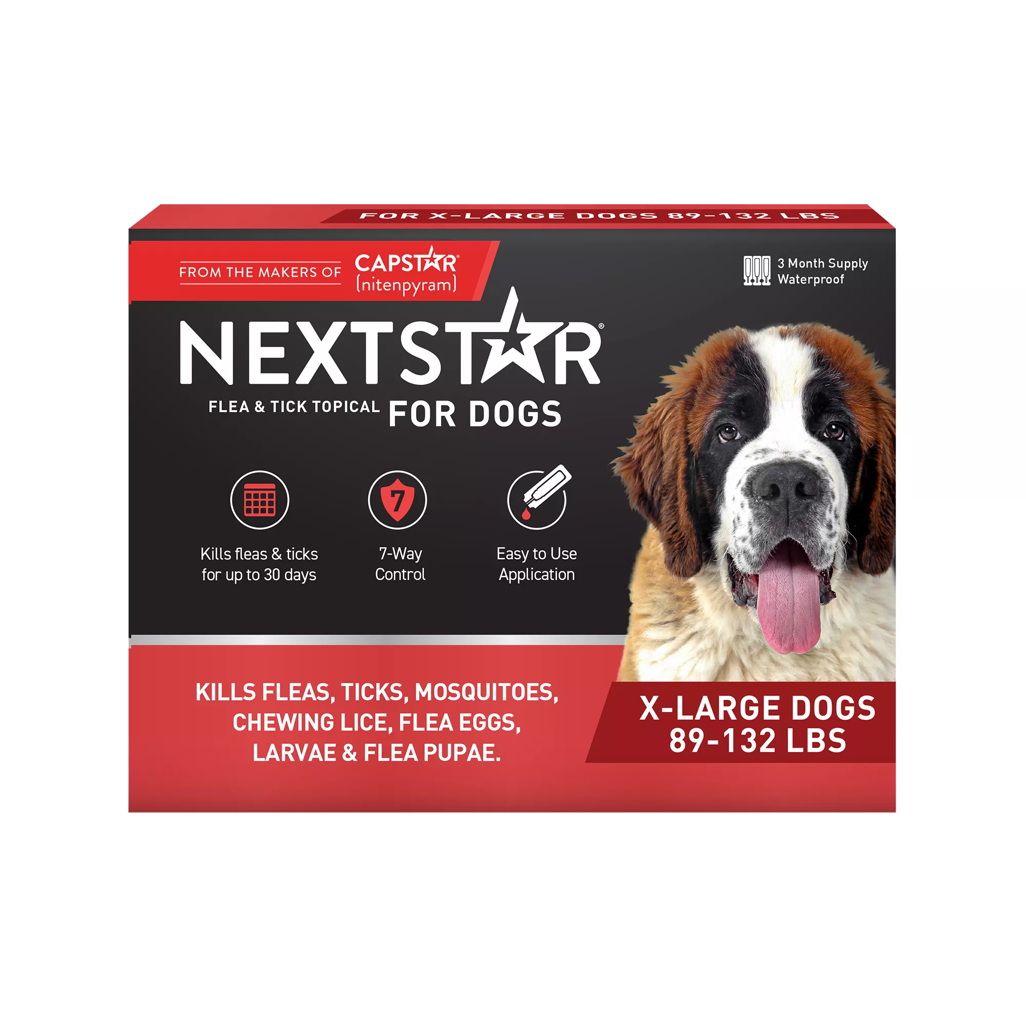 NextStar Flea & Tick Treatment X-Large Dog 89-132 lbs