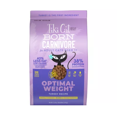 Product Tiki Cat® Born Carnivore® Optimal Weight Adult Cat Food - Turkey, Non-GMO