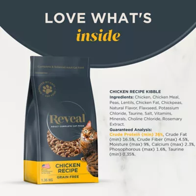 Product Reveal Adult Complete Dry Cat Food - Grain Free, Chicken Recipe