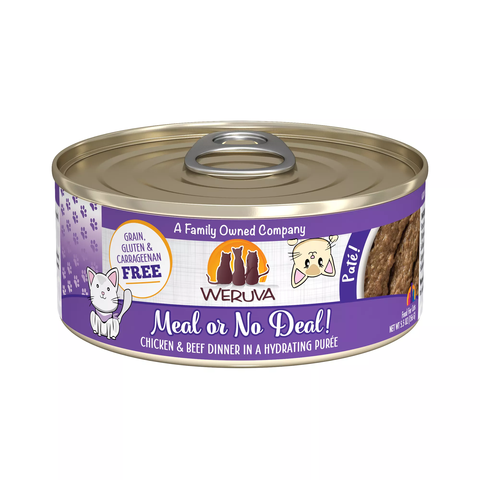 Weruva Pate! Wet Cat Food - Pate in Hydrating Puree, 5.5 OZ