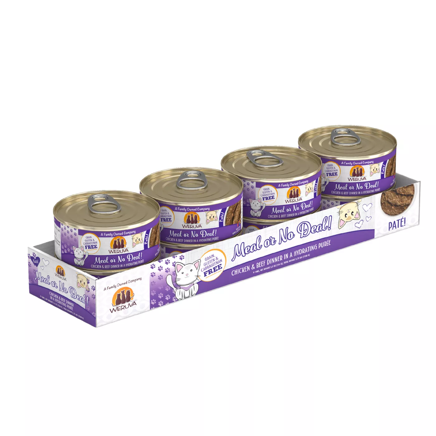 Weruva Pate Wet Cat Food 5.5 oz Pate in a Hydrating Puree