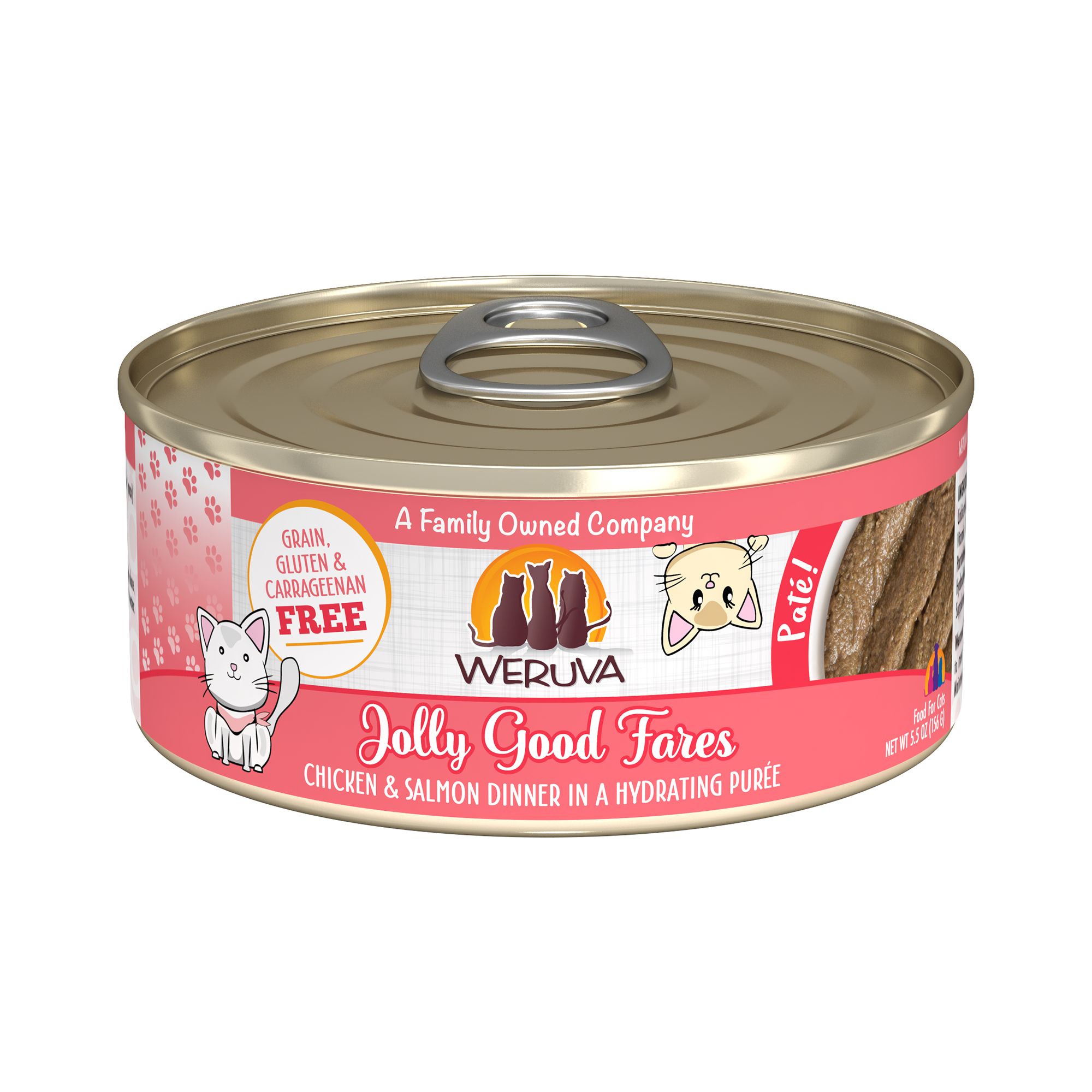 Weruva Pate Wet Cat Food 5.5 oz Pate in a Hydrating Puree