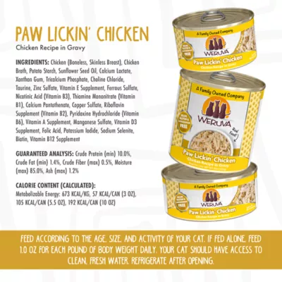 Product Weruva Classics Wet Cat Food - 3 oz, Shreds in Gravy