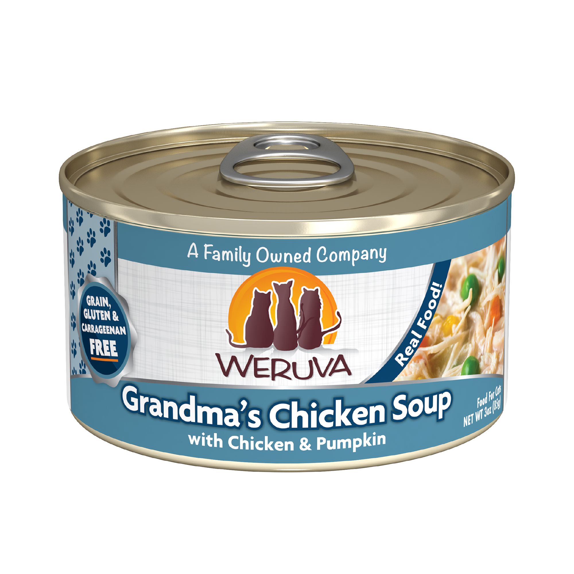 Weruva Classics Wet Cat Food - 3 oz, Shreds in Pumpkin Soup