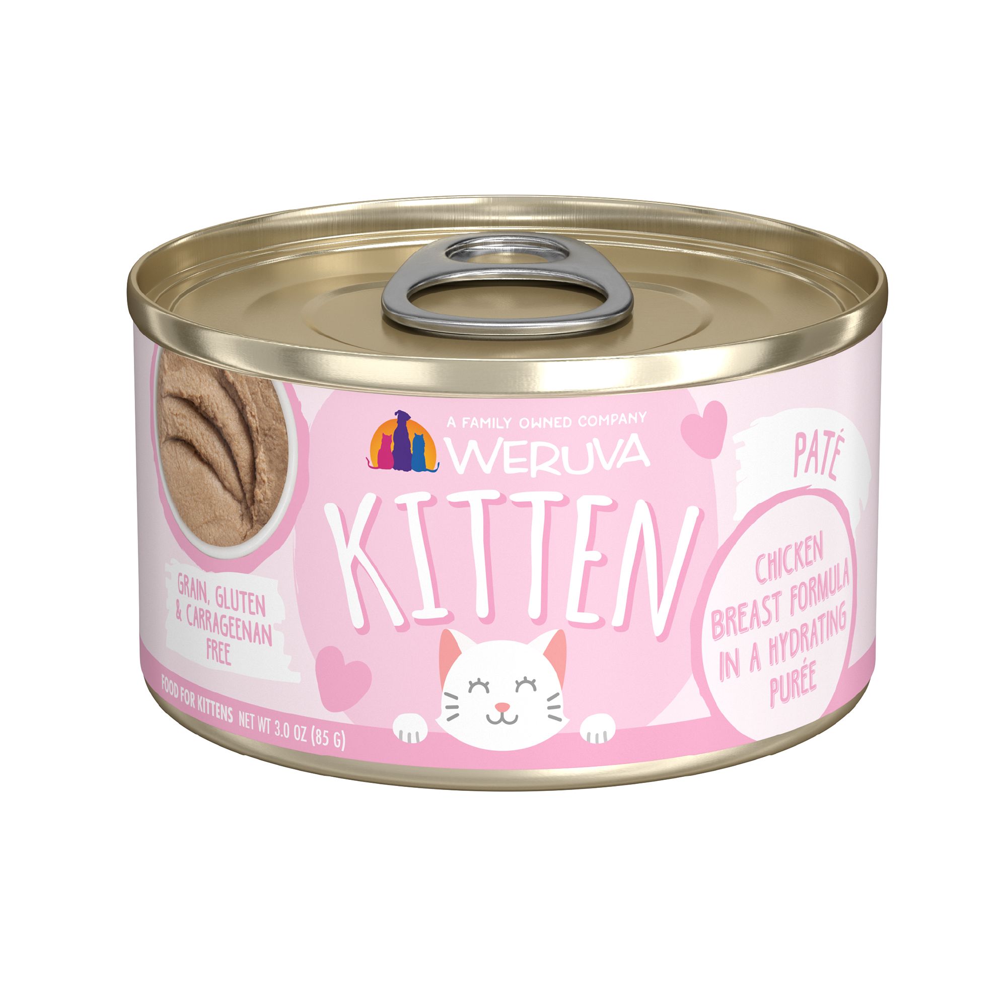 Weruva Kitten Wet Cat Food - 3 oz, Pate in a Hydrating Puree