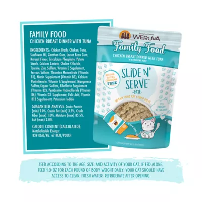 Product Weruva Slide N' Serve Wet Cat Food - Pate in a Hydrating Puree, 2.8 OZ