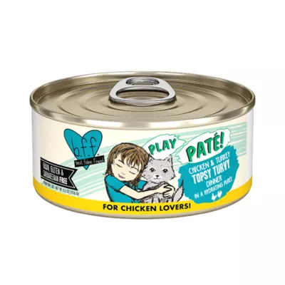 Weruva B.F.F. PLAY Pate! For Chicken Lovers Wet Cat Food - Pate in a Hydrating Puree, 5.5 OZ - Image 1