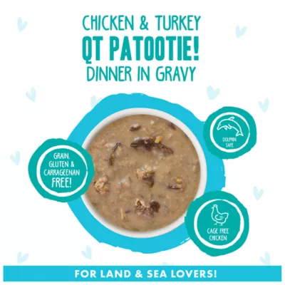 Product B.F.F. OMG Gravy! For Land & Sea Lovers Wet Cat Food - 5.5 oz, Minced in Gravy