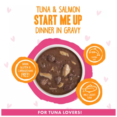 Product B.F.F. OMG Gravy! For Tuna Lovers Wet Cat Food - 5.5 oz, Minced in Gravy