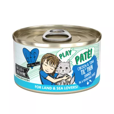 Product Weruva B.F.F. PLAY Pate! For Land & Sea Lovers Wet Cat Food - Pate in a Hydrating Puree, 2.8 OZ
