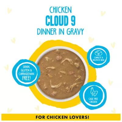 Product B.F.F. OMG Gravy! For Chicken Lovers Wet Cat Food - 2.8 oz, Minced in Gravy