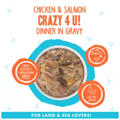 Product B.F.F. OMG Gravy! For Land & Sea Lovers Wet Cat Food - 2.8 oz, Minced in Gravy